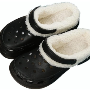 Black Unisex Flat Slip-On Clogs - EUR 42 / USA 8